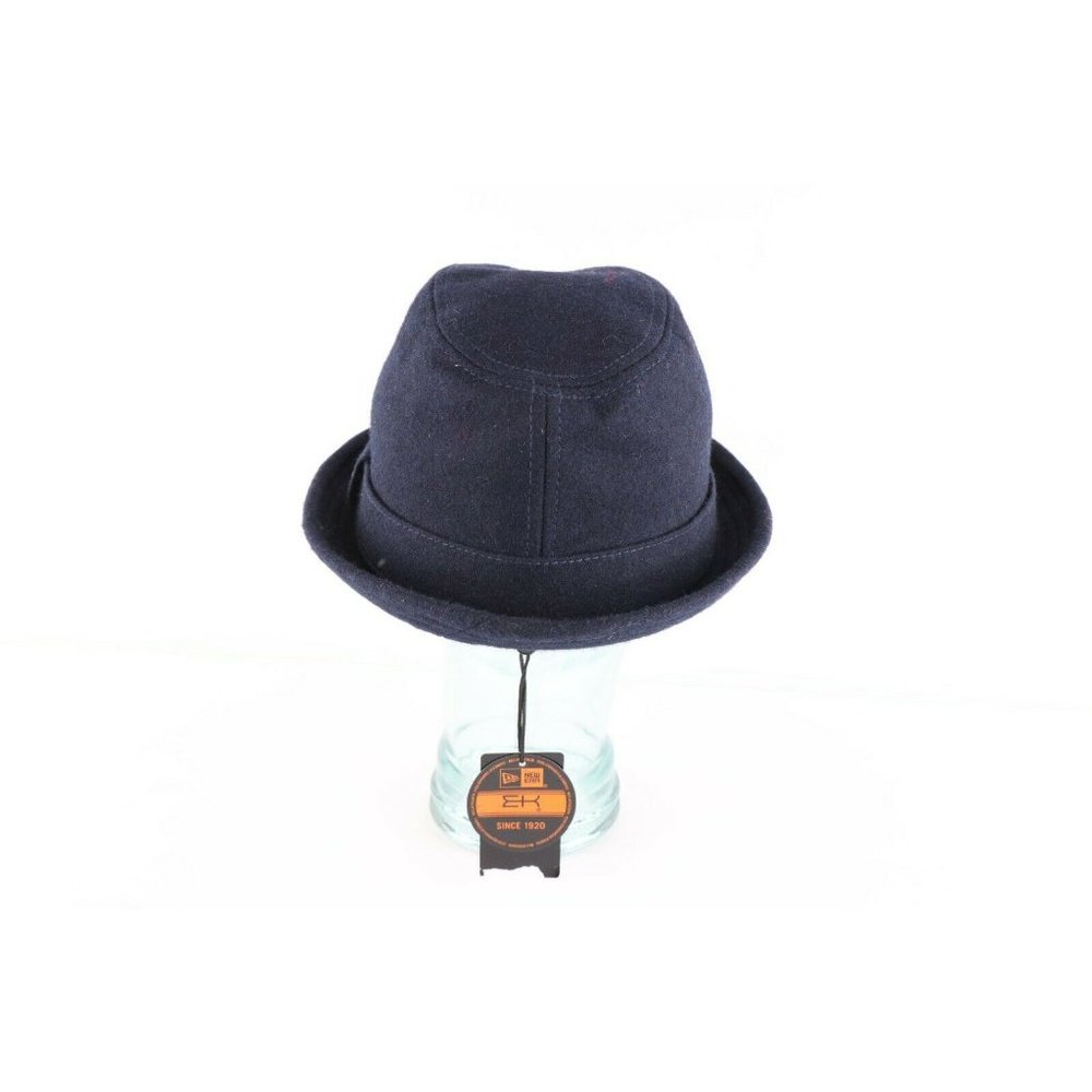 New New Era EK Collection 2015 Red Bull Spell Out Wool Fedora Bowler Hat Navy M - Picture 6 of 9